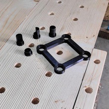 drilling template workbench tool tools gabari established workshop diy drilling wood garage 3d print model - Mito3D
