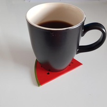 trinken coaster tool Wasser Melone Wassermelone drinkcoaster Obst Küche Achterbahn mat 3d print model - Mito3D