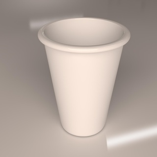 drink cup soft soda food paper straw white plastic cola fast beverage lid water fastfood 3d print model - Mito3D
