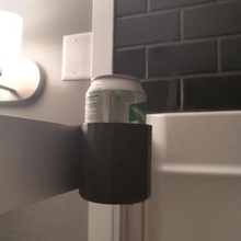 drink shower caddy home bathroom soda pop hook holder can beer 3d print model - Mito3D
