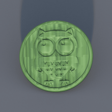 drinkcoaster 'funny owl' home coaster owl owls funny idealab household drinkcoasters 3d print model - Mito3D