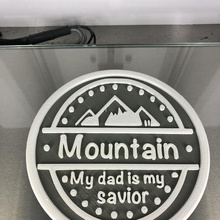 drinkcoaster 'mountain story' coaster mountain dad savior idealab 3d print model - Mito3D