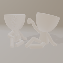 drinking buddies pot planter robert 3d print model - Mito3D