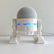 droid echo dot 4th gen holder  echo dot 4th gen smart speaker assistant star wars amazon alexa iot r2d2 droid robot