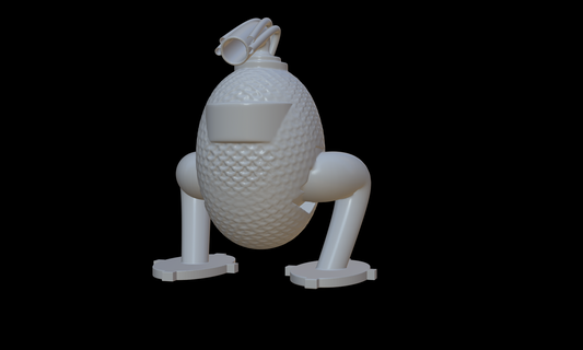 droid walker dragon egg star wars scale armor fun 3d print model - Mito3D