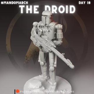 droide estrella guerras mandaloriano cruzados mandos 3d print model - Mito3D