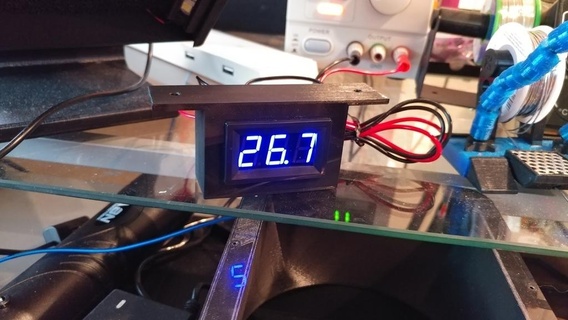 drok temperature display mount enclosure sensor 3d printer accessories 3d print model - Mito3D