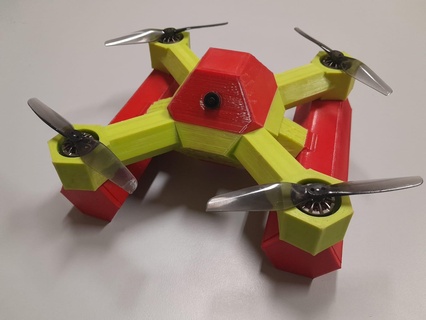 Drohne Quad Quadcopter Hubschrauber Flugzeug Spielzeug Radio Steuerung rc DIY Kamera niedrig poly Karriere Wettbewerb tpu Motor unzerstörbar Flyer uav 3d print model - Mito3D