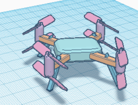 drone decoration 3D print model - Mito3D