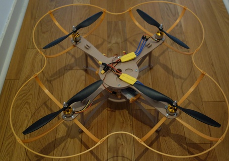 Uçan göz oyun elektronik arduino rc Quadcopter quadricopter 3d print model - Mito3D