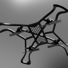 drone - xstar quadcopter frame design 3d print model - Mito3D