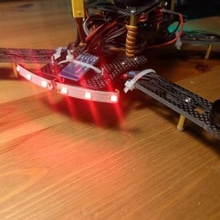 z250 drone led strip holder gadget openscad 3d print model - Mito3D