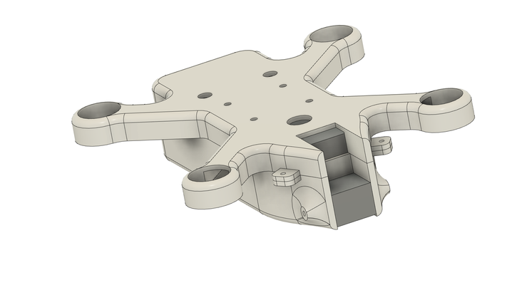 drohne light2 spiel 3d modellfahrzeuge flugzeug spielzeug hubschrauber fluggesellschaft 3dprint drucken druckbar ingenieurwesen zweibäumeroboter 3d print model - Mito3D