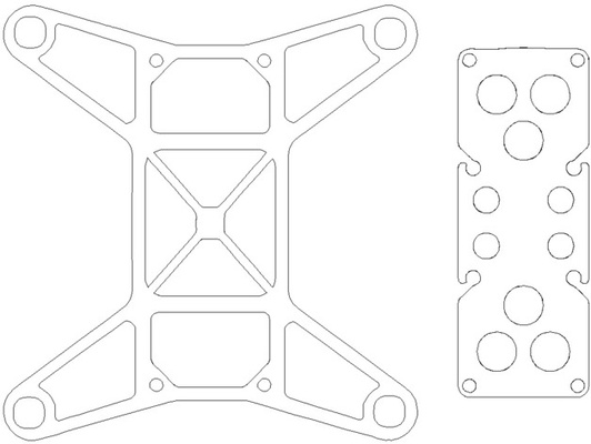 drone mini châssis jeu 3d print model - Mito3D