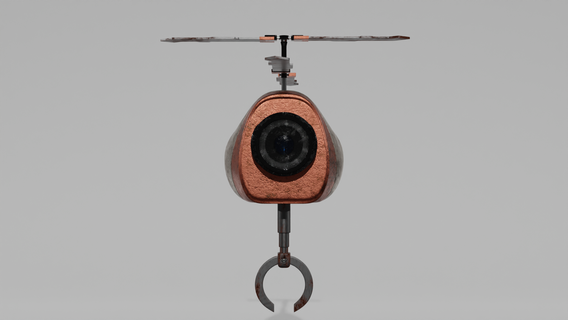 drone robot puntello elicottero giocattolo 3d print model - Mito3D