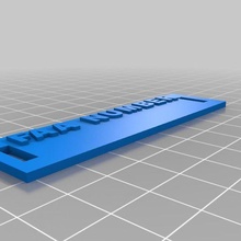 zangão etiqueta 3d print model - Mito3D
