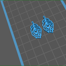 drop 2 earrings gifts 3d print model - Mito3D