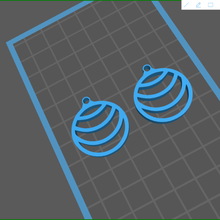 drop 9 earrings gifts 3d print model - Mito3D