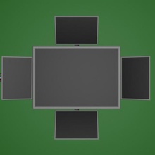 suspensa tela imagens de verde vários vídeo 3d print model - Mito3D