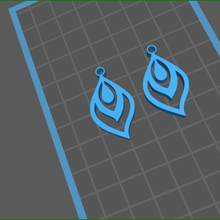 drop earrings gifts 3d print model - Mito3D