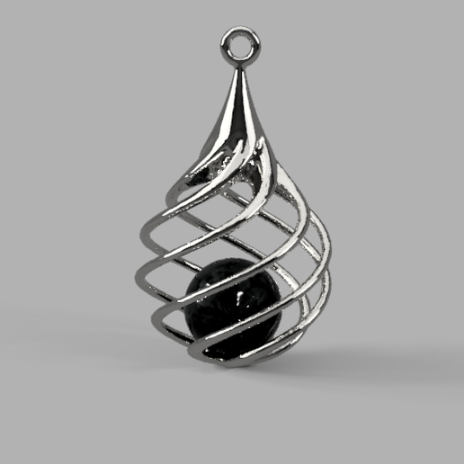 drop pendant jewelry 3D print model - Mito3D