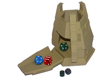 drop pod dice tower Game dropod scifi space marine wargame wargaming 3d print model - Mito3D