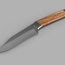 1 puan bırak aracı av bıçak işleme metal Sanayii prototip prototipleme ahşap el aletleri 3d print model - Mito3D
