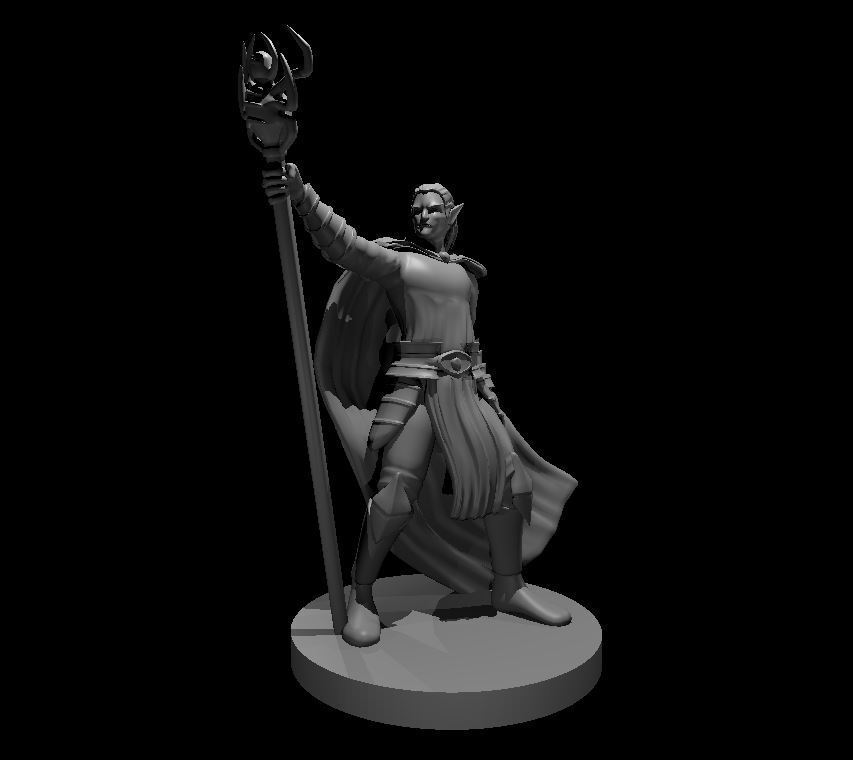 drow collection jeu dd dnd donjons dragons elfe mage jeux 3D print model - Mito3D