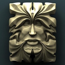 druid art cnc panno relief carved 3d stl model 3d print model - Mito3D