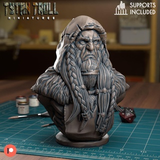 druide pre supported dnd miniature minis donjons dragons 32mm tytantroll miniatures Patreon homme 3d print model - Mito3D