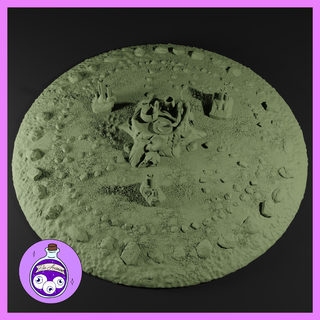 druide cercle rituel sorcière sorcellerie épeler clan crâne pierres terrain dispersion ttrpg dnd donjons Dragons miniature éclaireur 3d print model - Mito3D