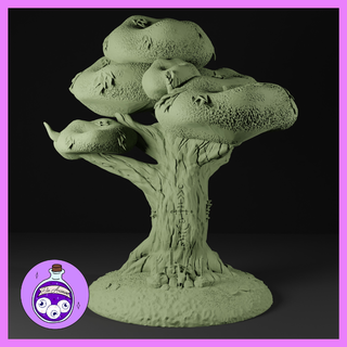 Druid ritüel ağaç cadı harf kodlamak cadılık Büyü sanatı coven büyü dağılmak arazi ttrpg dnd Zindanlar Ejderhalar minyatür yol bulucu 3d print model - Mito3D