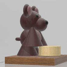 drum bear miniature 3d print model - Mito3D