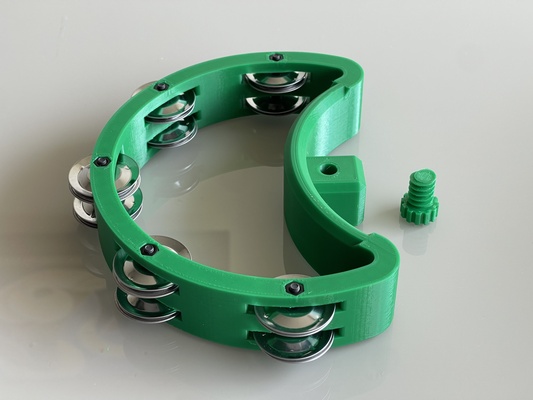 davul kollu tef tambor n jingle çanlar 3d print model - Mito3D