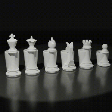 bêbado xadrez conjunto 3d print model - Mito3D