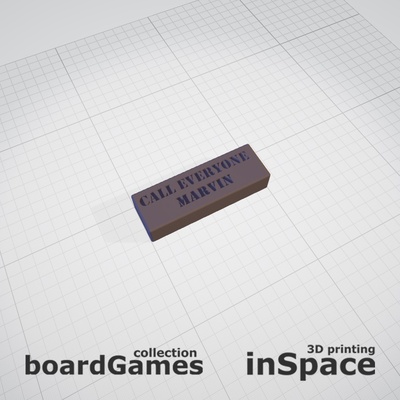 drunk jenga - call marvin game rules toy fun drink drinking blocks bricks board 3d print model - Mito3D