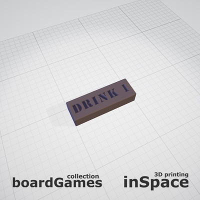 drunk jenga - drink 1 game rules toy fun drinking blocks bricks board 3d print model - Mito3D
