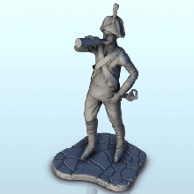 drunk napoleonic soldier 2 - great army napoleon 19th medieval terrain 3d print model - Mito3D