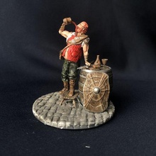 drunkard human celtic soldier warrior miniature character tabletop 3d print model - Mito3D