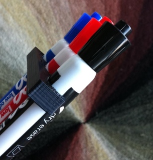 dry erase pennarello titolare supporto makerbot openscad organizzatore 3d print model - Mito3D