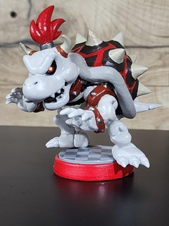 dry bowser amiibo figure mario new super bros nintendo ds switch toy game toys playset accessories 3d print model - Mito3D