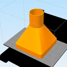 dry funnel home square 3d print model - Mito3D