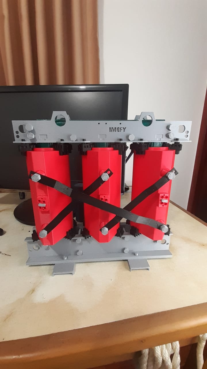 trocken Transformator Ingenieurwesen Elektrizität elektrisch Prototyp 3D print model - Mito3D