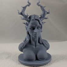 dryad art sculpture ornate bust model mythical magic anatomy female fantasy 3d print model - Mito3D