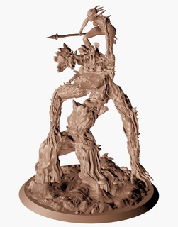 dryad treefolk -1- fantasy monster 3d print model - Mito3D