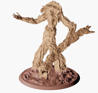 dryad treefolk -2- fantasy forest 3d print model - Mito3D