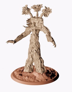 dríada arbol 3 fantasía bosque monstruo 3d print model - Mito3D