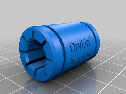 drylin rulman 10 mm şaftlar od 19 eksen rulmanlar burç igus rjmp doğrusal lm8uu kendin yap 3d print model - Mito3D