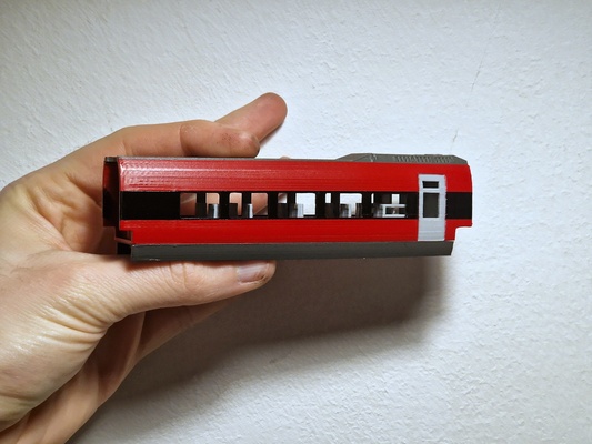 dsb talgo 230 unità 1 87 carro 3d print model - Mito3D