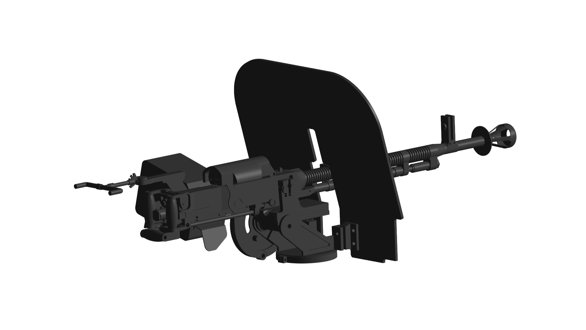 dshk machine gun bullet rifle anti aircraft pistol defense sniper howitzer tank colt canon military rocket launcher flintlock army ar vr automatic weapon 3D print model - Mito3D